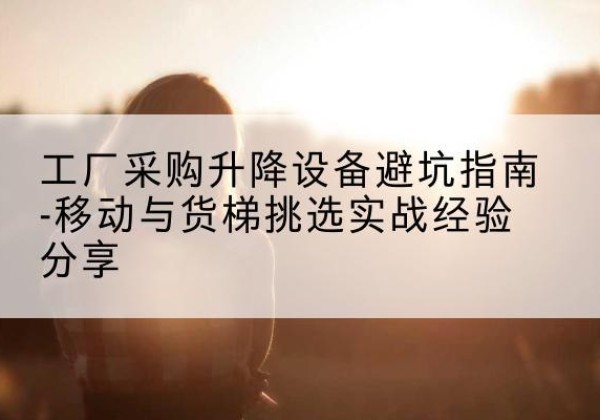 莘县移动式升降机怎么选-工厂采购升降设备避坑指南-移动与货梯挑选实战经验分享